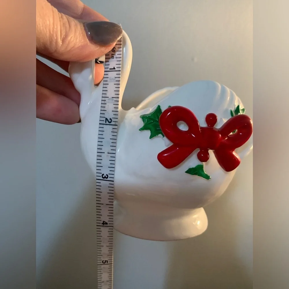 Christmas Goose With Bow And Holly And Tray Set - Picture 11 of 12